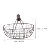 2pcs Wrought Iron Storage Basket Fruit Basket Vegetable Holder s Food Storage Egg for Fresh Eggs Iron Vegetable s Kitchen view 2