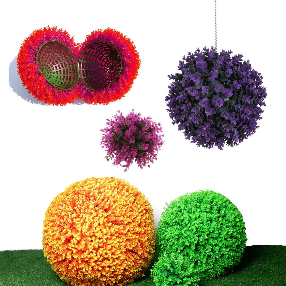 V3VOGUE Artificial Boxwood Ball - Boxwood Topiary Ball,Neat Appearance,Premium,high Density,Artificial Plant Ball,for Party Garden Kindergarten Living Room,Faux Ball 1 Piece