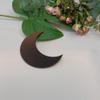 XIAOYUE 20pcs of Acrylic Moon Place Card,Celestial Wedding Place Cards,Semi-Circle Place Names Blanks for Wedding,Party&Festival Deco (Black) view 1