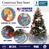 Scandinavian Folk Fox Christmas Tree Skirt (60 Inches) view 2