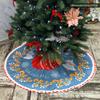 Scandinavian Folk Fox Christmas Tree Skirt (60 Inches) view 4