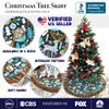 Woodland Animal Scandinavian Folk Christmas Tree Skirt (60 Inches) view 2