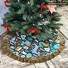 Woodland Animal Scandinavian Folk Christmas Tree Skirt (60 Inches) view 4
