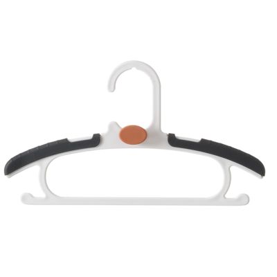 20pcs Baby Closet Hangers, Extendable Infant Rack, Newborn Non-Slip holrd, Adjustable Children Coat Hanger, for Girl Boy Toddler Kid (Color : Black)