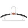 20pcs Baby Closet Hangers, Extendable Infant Rack, Newborn Non-Slip holrd, Adjustable Children Coat Hanger, for Girl Boy Toddler Kid (Color : Black) view 1