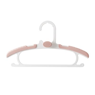 20pcs Baby Closet Hangers, Extendable Infant Rack, Newborn Non-Slip holrd, Adjustable Children Coat Hanger, for Girl Boy Toddler Kid (Color : Pink)