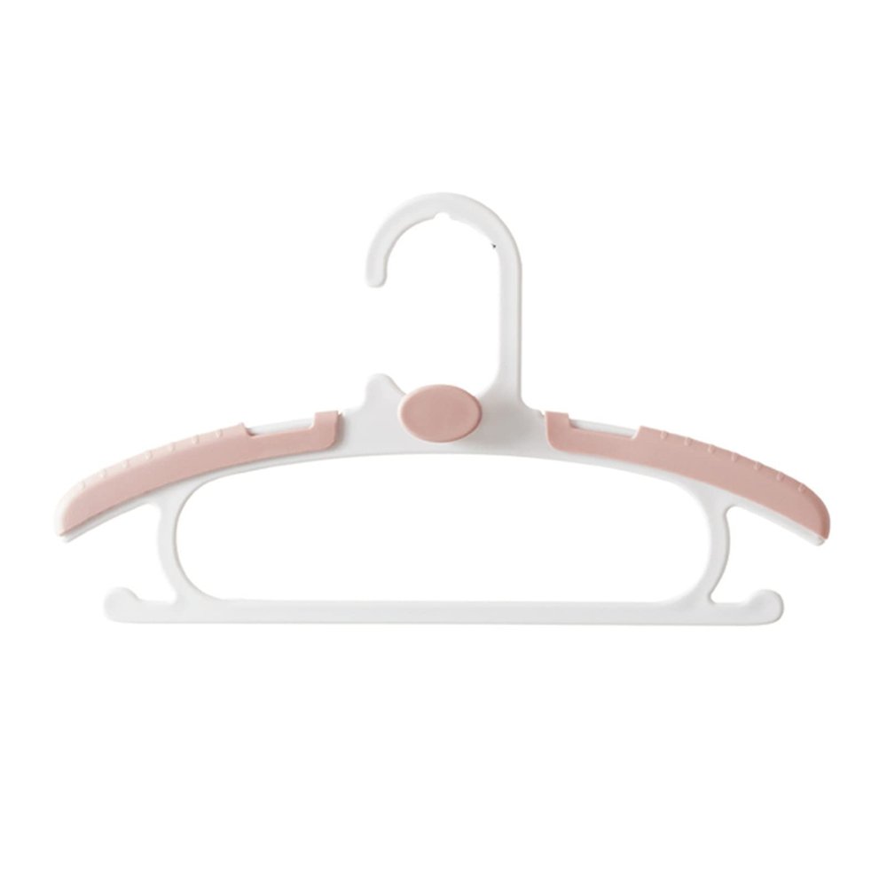 20pcs Baby Closet Hangers, Extendable Infant Rack, Newborn Non-Slip holrd, Adjustable Children Coat Hanger, for Girl Boy Toddler Kid (Color : Pink)