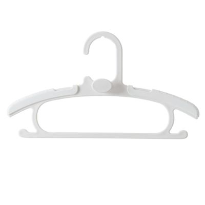 20pcs Baby Closet Hangers, Extendable Infant Rack, Newborn Non-Slip holrd, Adjustable Children Coat Hanger, for Girl Boy Toddler Kid (Color : White)