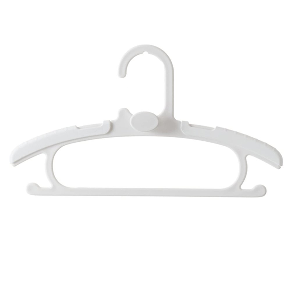 20pcs Baby Closet Hangers, Extendable Infant Rack, Newborn Non-Slip holrd, Adjustable Children Coat Hanger, for Girl Boy Toddler Kid (Color : White)
