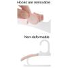 20pcs Baby Closet Hangers, Extendable Infant Rack, Newborn Non-Slip holrd, Adjustable Children Coat Hanger, for Girl Boy Toddler Kid (Color : White) view 4