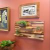 Floating Shelf - 24" x 18" Made from Reclaimed Wood - Shelving for Walls - Beautiful Plant Stand - Squared Corners view 3