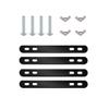 MATTISAM Mounting Brackets for Bike Basket Installation, Tool-Free Design view 1