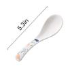 Bulk Spoons Set Ceramic Soup Spoon Set Household Rice Spoon 10 Pieces Nordic Creative Porcelain Soup Spoon 5.3 Inches Long Spoons for Eating (Color : B) view 2