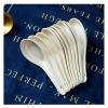 Bulk Spoons Set 10 Small Ceramic Soup Spoons, Simple Bone China Spoons, Bowls and Saucers Set Household Jingdezhen Tableware Spoons for Eating (Color : G) view 1