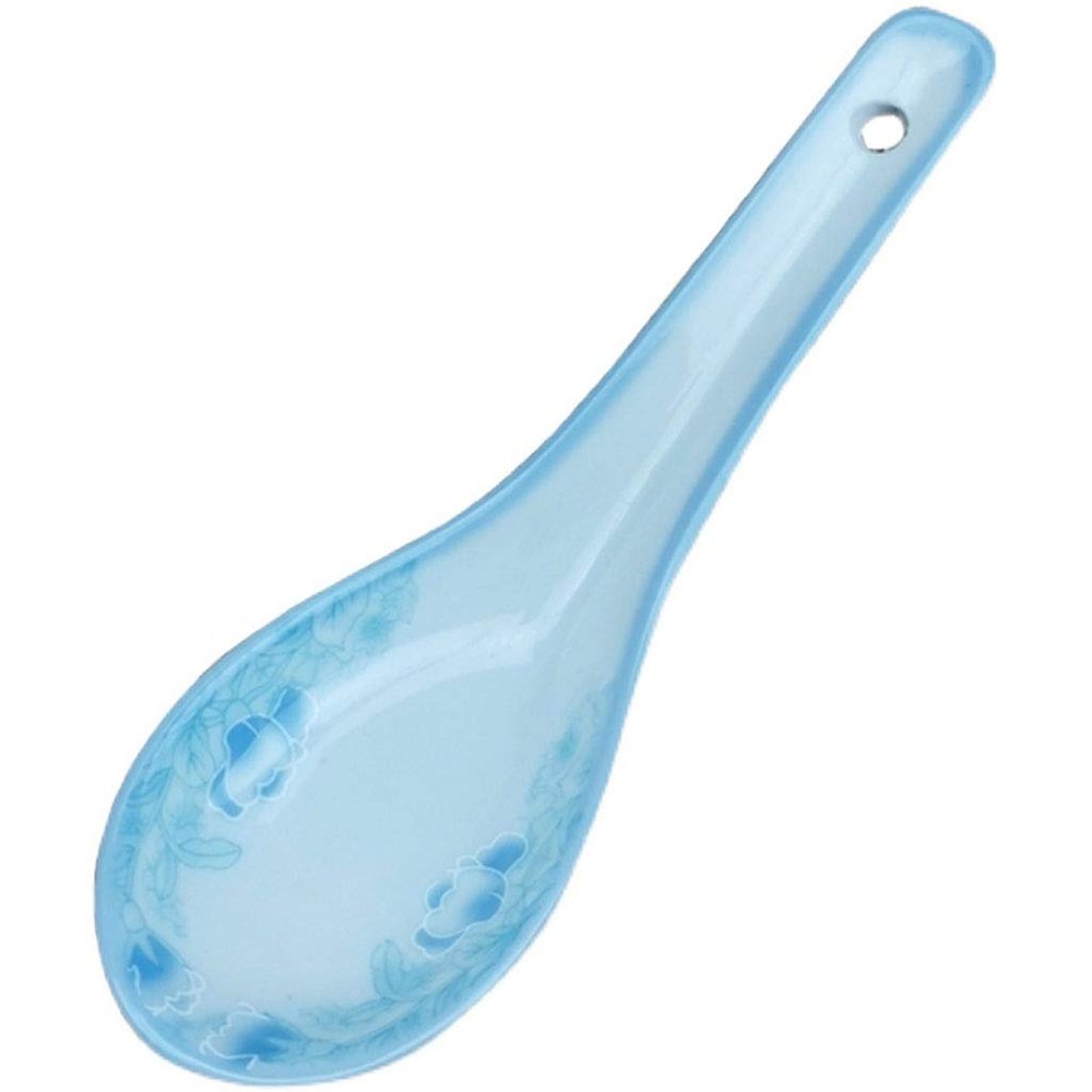 Bulk Spoons Set 10-piece Ceramic Spoon Small Spoon Household Rice Spoon Creative Cute Porcelain Soup Spoon 5 Inches Long Spoons for Eating
