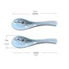 Bulk Spoons Set 10 Pcs Ceramic Spoons Household Large Spoons Rice Spoons Spoons Soup Porridge Spoons Small Spoons Kitchen Tableware Spoons for Eating (Color : Green) view 2