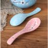 Bulk Spoons Set 10 Pcs Ceramic Spoons Household Large Spoons Rice Spoons Spoons Soup Porridge Spoons Small Spoons Kitchen Tableware Spoons for Eating (Color : Green) view 4