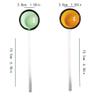 Bulk Spoons Set 2-piece Set Of Long-handled Glass Dessert Spoon Heat-resistant Glass Coffee Spoon Ice Cream Spoon Watermelon Spoon Spoons for Eating (Color : Yellow) view 2