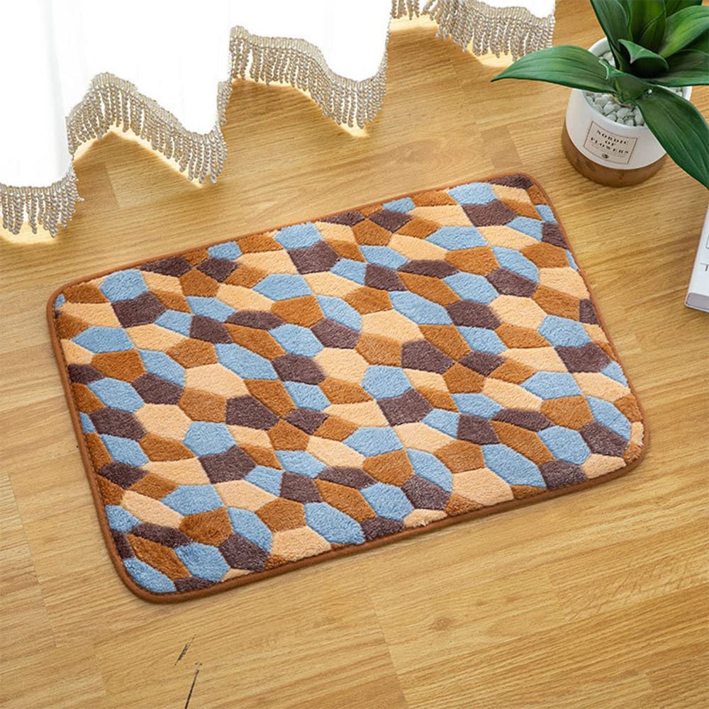 SHENGANG Bath Mat Bedroom Kitchen Rug Carpet for Living Room Floor Anti-Slip Door Absorbent Pad Mat,24,40x60cm