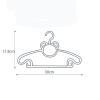 20 Pack Plastic Baby Hangers, Kids Closet Rack, Non-Slip Baby holrd with Hook, for Children, Infants, Nurseries and Young Children,Space Saving (Color : White) view 2