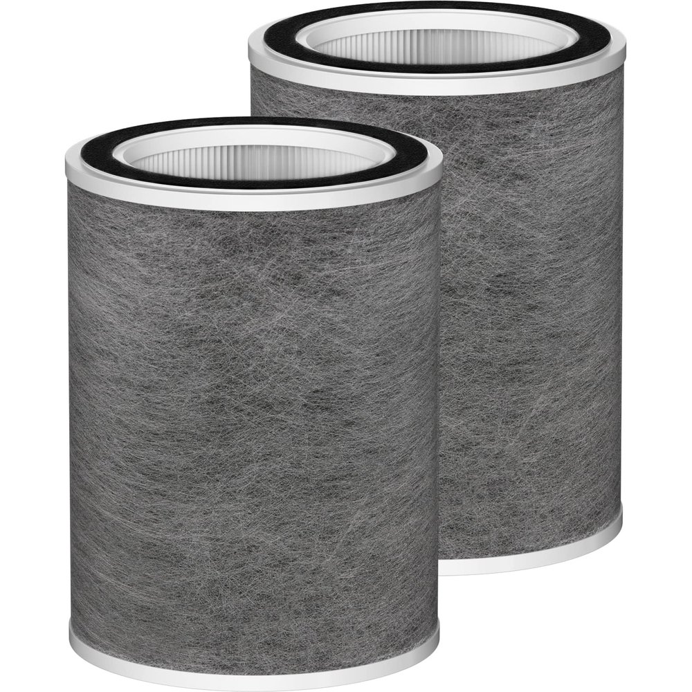 HP201 HEPA Replacement Filter Compatible with Shark HP201 HP202 HP301 HP302 UA205 AP1000 HC501 HC502 Air Cleaner Purifier MAX, Compare to # HE2FKBASMB & HE2FKBAS 2 Pack
