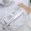 48 Piece Gold Silverware Set for 12 Palace Flatware Sets With Hollow Relief Decoration Stainless Steel Kitchen Restaurant Hotel Cutlery Utensils Knifes Forks and Spoons Set view 2