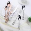 48 Piece Black Silverware Set for 12 Palace Flatware Sets With Hollow Relief Decoration Stainless Steel Kitchen Restaurant Hotel Cutlery Utensils Knifes Forks and Spoons Set view 4