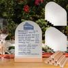 Frosted Blank Arch Acrylic Sign with Wooden Stands - 10 Pack DIY Customizable Sign Kit for Wedding Table Numbers, Restaurant Party Bridal Shower (5x7 Inch) view 1