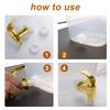 Spigot for Beverage Dispenser, 2 Pack Gold Spout for Drink Dispenser, Push Style Faucet for Beverage Dispenser Spigot Replacement Glass Water Dispenser Spout view 3