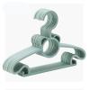 20 Pack Plastic Baby Hangers, Kids Closet Rack, Non-Slip Baby holrd with Hook, for Children, Infants, Nurseries and Young Children,Space Saving (Color : Green) view 1