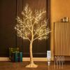 LITBLOOM White Tree with Lights Plug in 4FT 150 Fairy Lights, Lighted Coral Twig Trees for Indoor Outdoor Home Room Christmas Decoration view 1