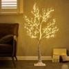 LITBLOOM White Tree with Lights Plug in 4FT 150 Fairy Lights, Lighted Coral Twig Trees for Indoor Outdoor Home Room Christmas Decoration view 4