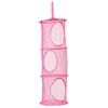 STOBAZA Mesh Hanging Storage Basket 3 Tier Toy Organizer Foldable Storage Bag for Boys and Girls Home Travel view 1