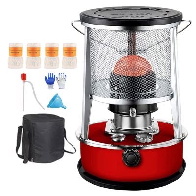 Xrdbfd Kerosene Stove Indoor, Portable Kerosene Stove Heater, Kerosene Stove Burner Without Electricity, for Outdoor Camping, Deck, Patio,4.6Lred