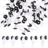 Housoutil 100pcs Curtain Track Roller Sliding Wheel for Straight Curved Tracks Smooth for Shower and Household Curtains view 1