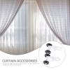 Housoutil 100pcs Curtain Track Roller Sliding Wheel for Straight Curved Tracks Smooth for Shower and Household Curtains view 2