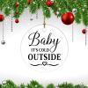 Christmas Ceramic Ornament Baby Its Cold Outside Christmas Ornament Keepsake Farmhouse Christmas Decorations Keepsake Funny Christmas Hanging Tree Decor Ornament view 3