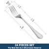 24 Piece Dinner Forks Set, Food-Grade Stainless Steel Silverware Forks, Cutlery Fork, Metal Fork for Home, Kitchen or Restaurant, Mirror Polished, Dishwasher Safe - 8 Inch view 2