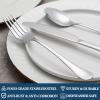 24 Piece Dinner Forks Set, Food-Grade Stainless Steel Silverware Forks, Cutlery Fork, Metal Fork for Home, Kitchen or Restaurant, Mirror Polished, Dishwasher Safe - 8 Inch view 3