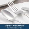 24 Piece Dinner Forks Set, Food-Grade Stainless Steel Silverware Forks, Cutlery Fork, Metal Fork for Home, Kitchen or Restaurant, Mirror Polished, Dishwasher Safe - 8 Inch view 4