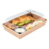 Restaurantware LIDS ONLY: Matsuri Vision Lids For Medium Sushi Trays 100 Dome Lids For Sushi Boxes - Containers Sold Separately Disposable Clear Plastic Lids For Sushi Containers For Take Outs view 2