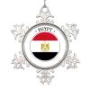 Snowflake Ornament Egypt Flag Christmas Tree Ornaments Country City Souvenir Personalized Christmas Ornaments 2022 Funny Metal Souvenir Xmas Tree Hang Pendant Winter Exchange Gift 3 Inch view 1