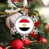 Snowflake Ornament Egypt Flag Christmas Tree Ornaments Country City Souvenir Personalized Christmas Ornaments 2022 Funny Metal Souvenir Xmas Tree Hang Pendant Winter Exchange Gift 3 Inch view 4