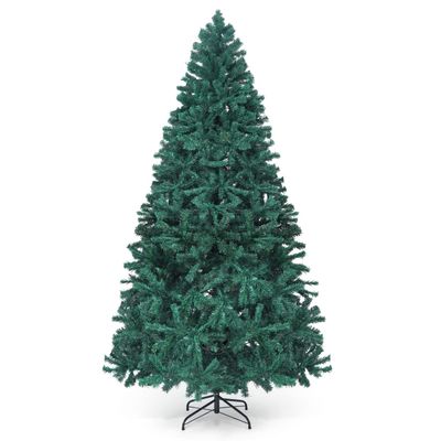 CAPHAUS 7.5 Feet Premium Pre-Hinged North Valley Spruce Full Artificial Green Christmas Tree, 1,346 Branch Tips and Metal Stand, Fake Xmas Tree for Indoor Home, Office, Party, Holiday Decoration