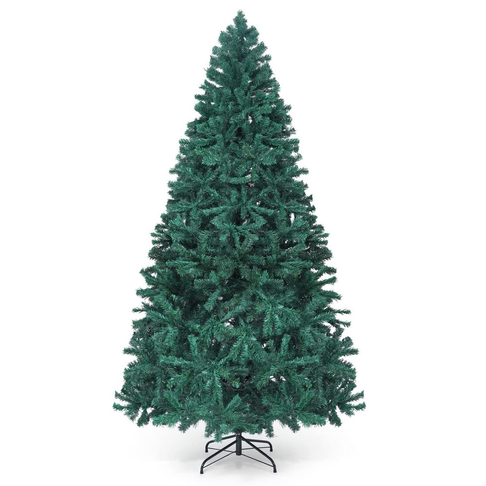 CAPHAUS 7.5 Feet Premium Pre-Hinged North Valley Spruce Full Artificial Green Christmas Tree, 1,346 Branch Tips and Metal Stand, Fake Xmas Tree for Indoor Home, Office, Party, Holiday Decoration