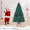 CAPHAUS 7.5 Feet Premium Pre-Hinged North Valley Spruce Full Artificial Green Christmas Tree, 1,346 Branch Tips and Metal Stand, Fake Xmas Tree for Indoor Home, Office, Party, Holiday Decoration view 2
