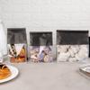 Restaurantware-Bag Tek 6.3 x 5.1 x 10.2 Inch Tin Tie Bags With Windows, 100 Resealable Bakery Bags With Windows - Flat Bottom, For Cookies or Coffee Beans, Black Cotton Paper Tin Tie Bags view 4