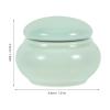 Luxshiny Mini Ceramic Cosmetic Jar with Lid Travel Makeup Sealed Bottle for Cream Rouge Lotion Tea Leaf Portable Refillable Container 1.81 X 1.81 X 1.37 in view 2