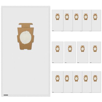 15 Pack 204814 Vacuum Bags Replacement for Kirby, Micron Magic Plus HEPA Filter Bags Compatible with Kirby Avalir/Sentria/Ultimate G Series Replaces F-Style & Twist-Style 204811 205811 204808