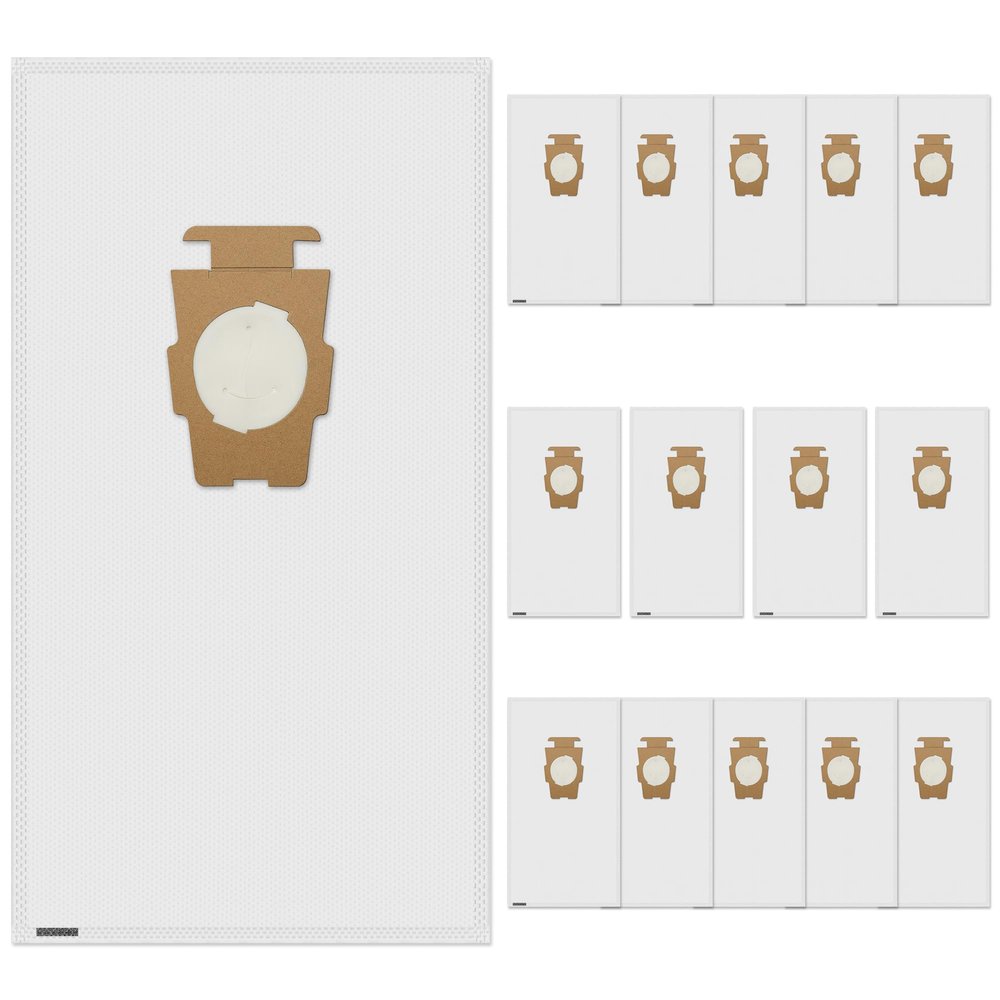 15 Pack 204814 Vacuum Bags Replacement for Kirby, Micron Magic Plus HEPA Filter Bags Compatible with Kirby Avalir/Sentria/Ultimate G Series Replaces F-Style & Twist-Style 204811 205811 204808